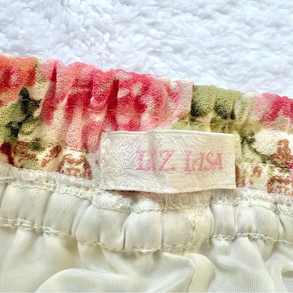 LIZ LISA Floral Short Pants Lace Hime Gal Japan Women size 1 Flower Y2K Lolita